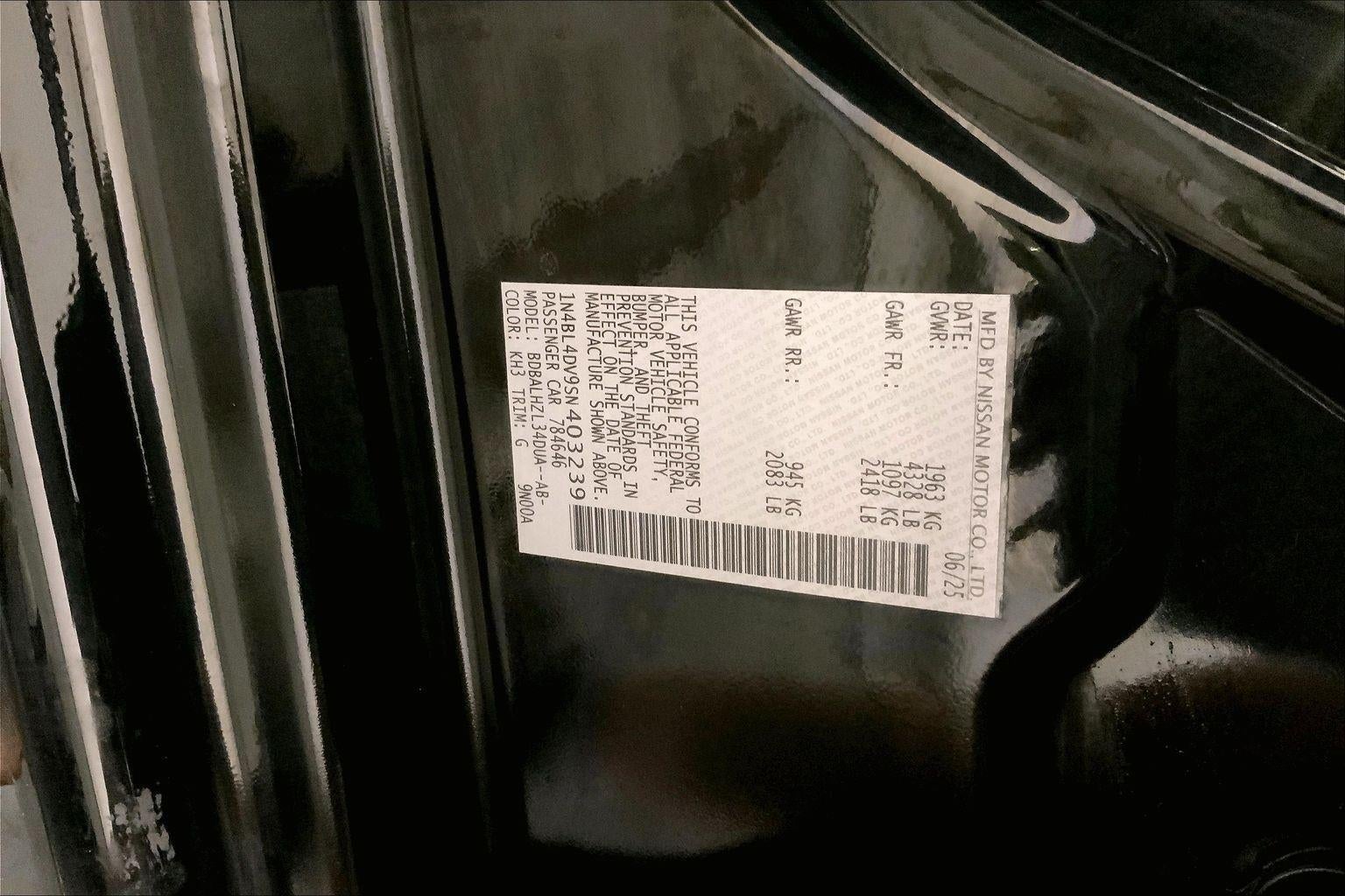 2025 Nissan Altima SV