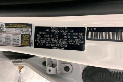 2025 Kia K4 LXS