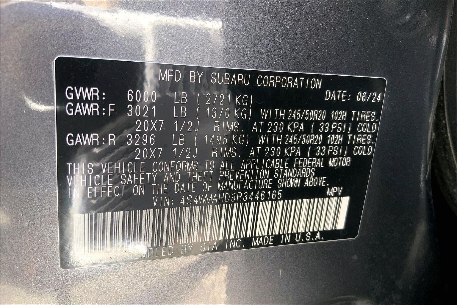 2024 Subaru Ascent Onyx Edition