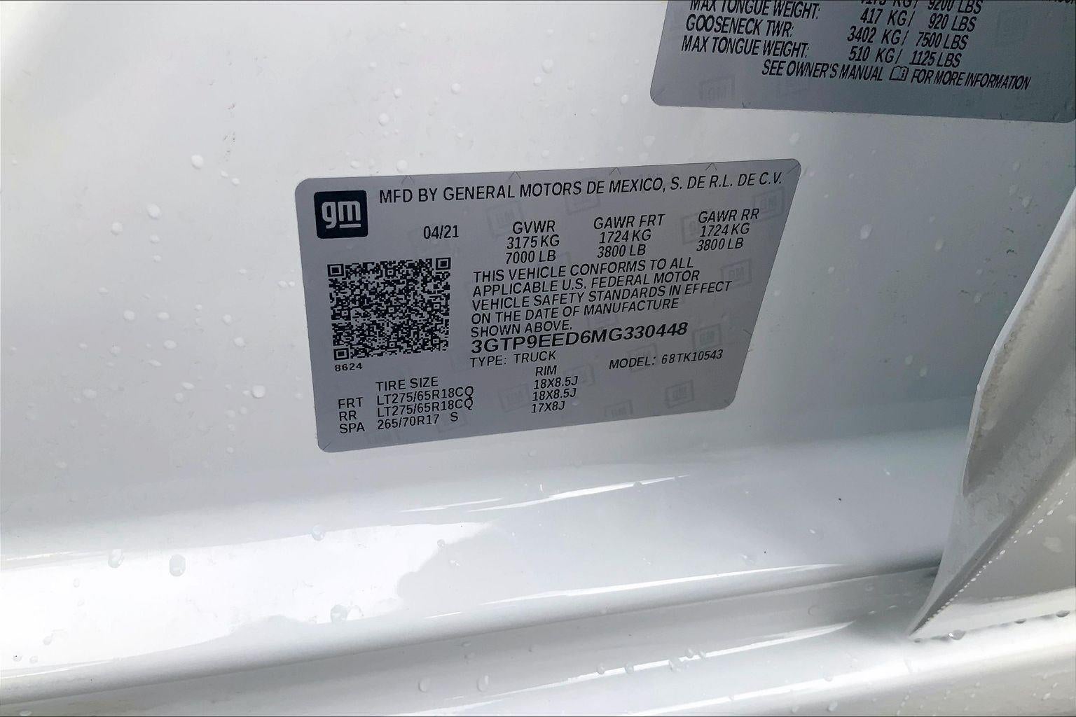2021 GMC Sierra 1500 AT4