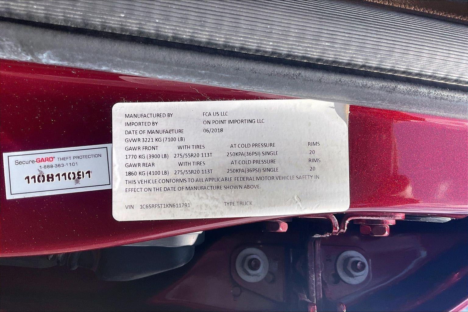 2019 RAM 1500 Longhorn