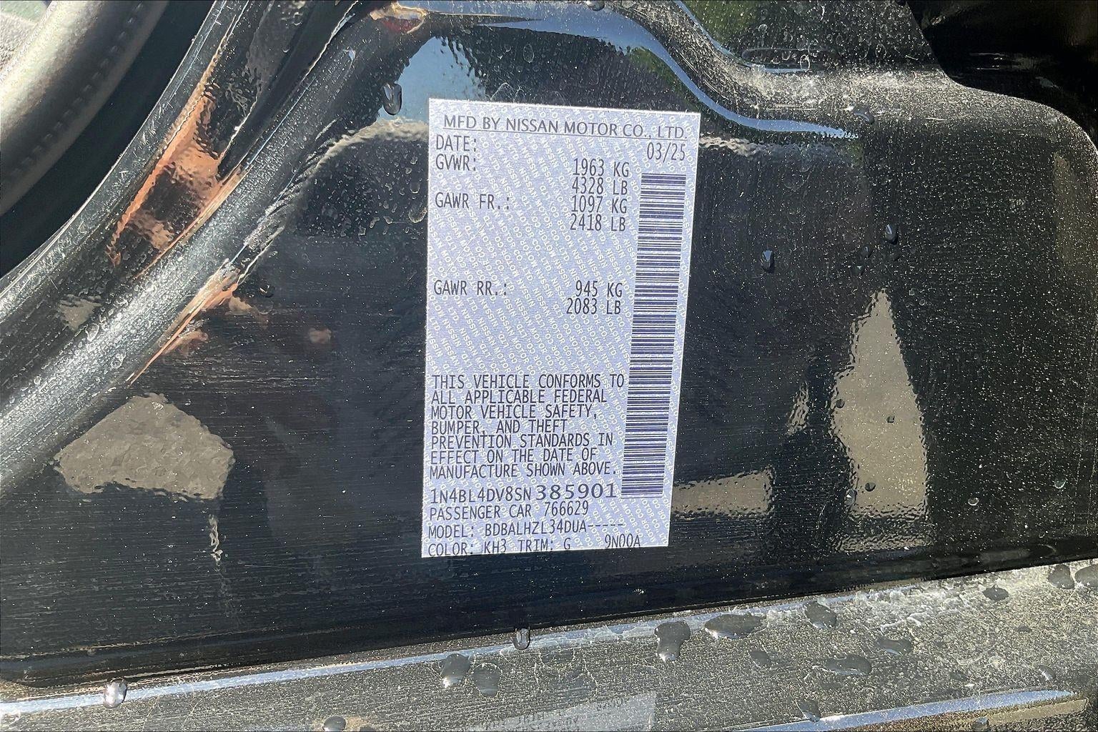 2025 Nissan Altima SV