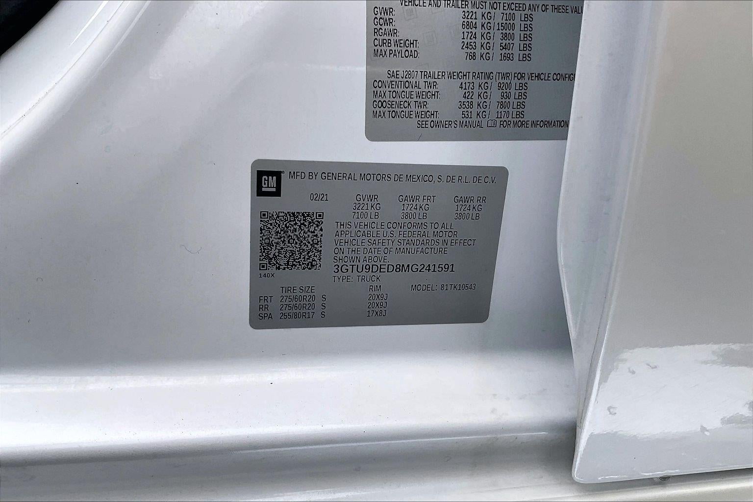 2021 GMC Sierra 1500 SLT