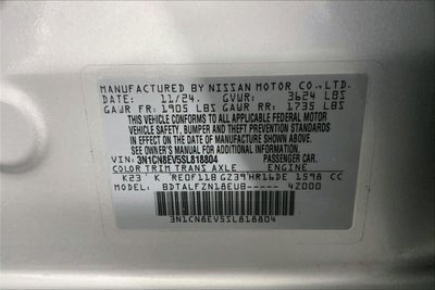 2025 Nissan Versa SV