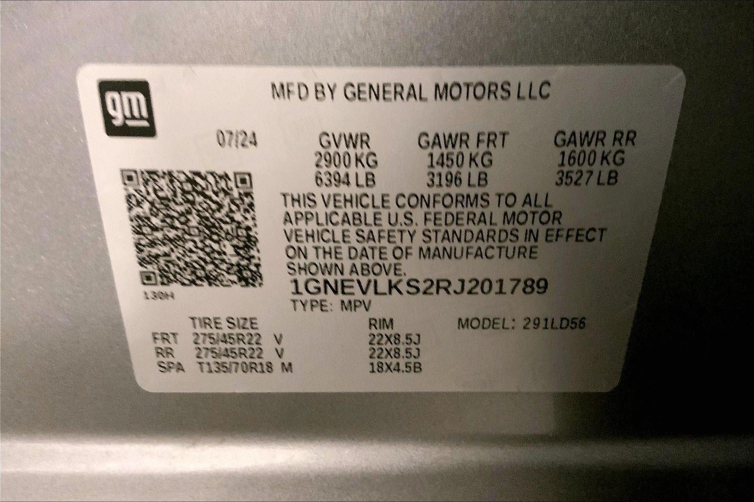 2024 Chevrolet Traverse RS