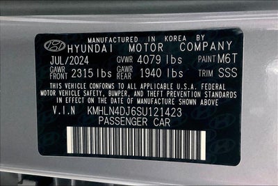2025 Hyundai Elantra Hybrid Limited