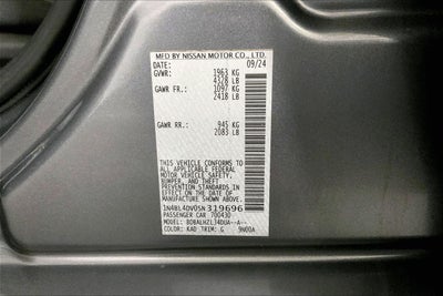 2025 Nissan Altima SV FWD