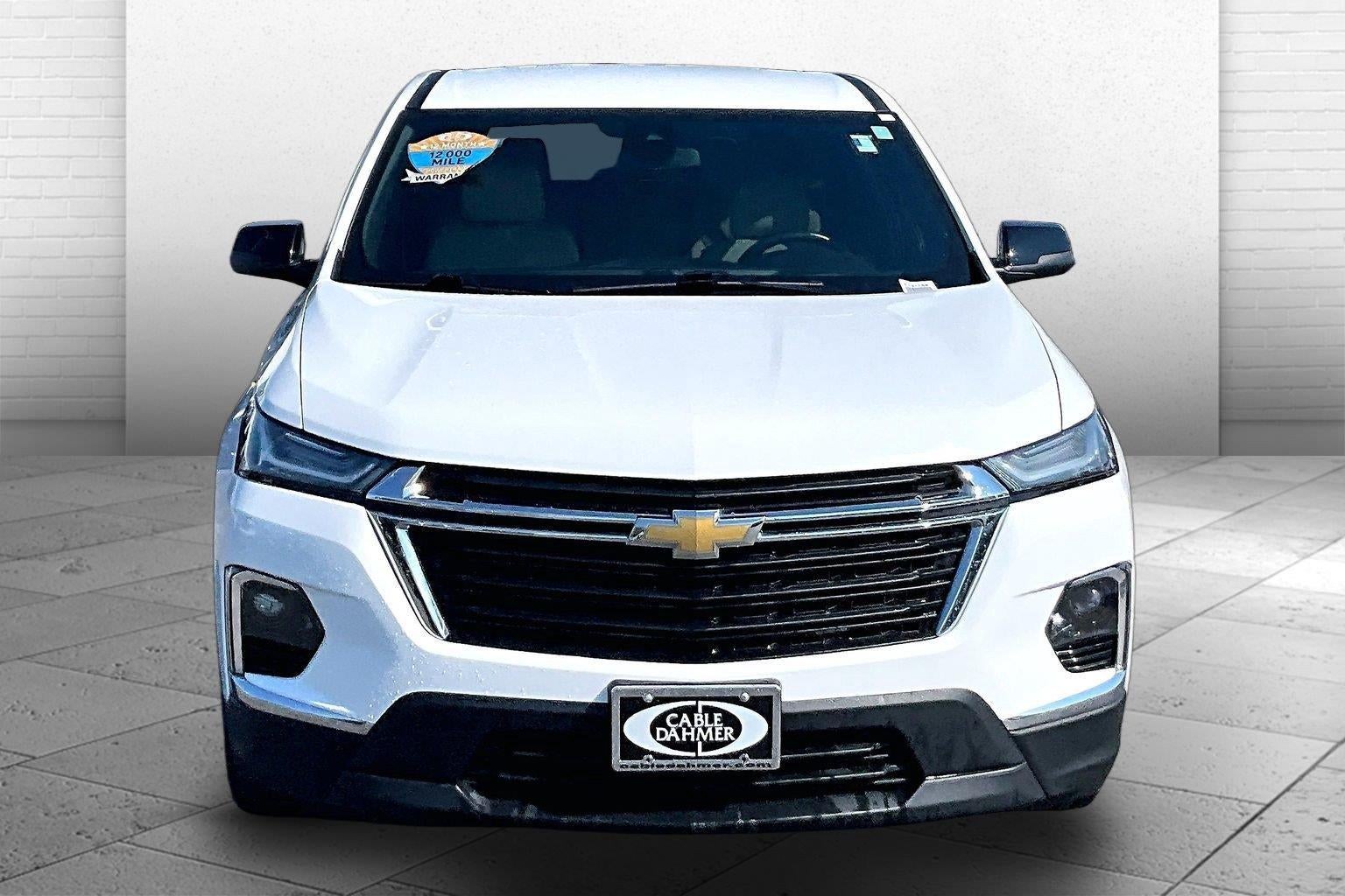 Used 2022 Chevrolet Traverse LS with VIN 1GNEVFKW2NJ117230 for sale in Kansas City